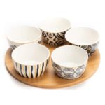 Coffret plateau + 5 bols