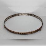 Mirror tray 25cm gold