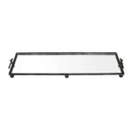 Tray métal black 119.5x31x11cm