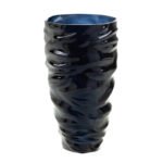VASE COBI H25 NOIR MAT