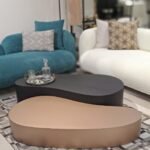 Duo de tables basses en vague