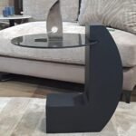 Table d'appoint bois et verre