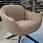 Fauteuil rotatif crème