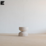 Table d'appoint en travertin